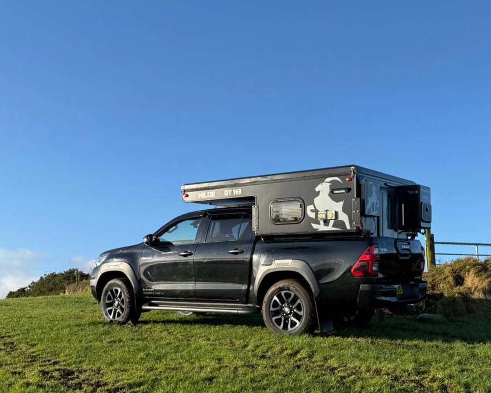 Wild Camping Ireland in Pickup Camper